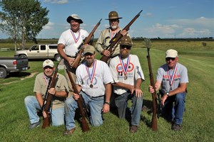 Medal winners in the Vintage Sniper Rifle Match